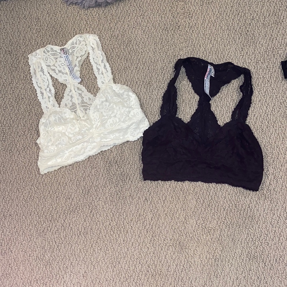 Free People Intimately Lace Racerback Bralettes